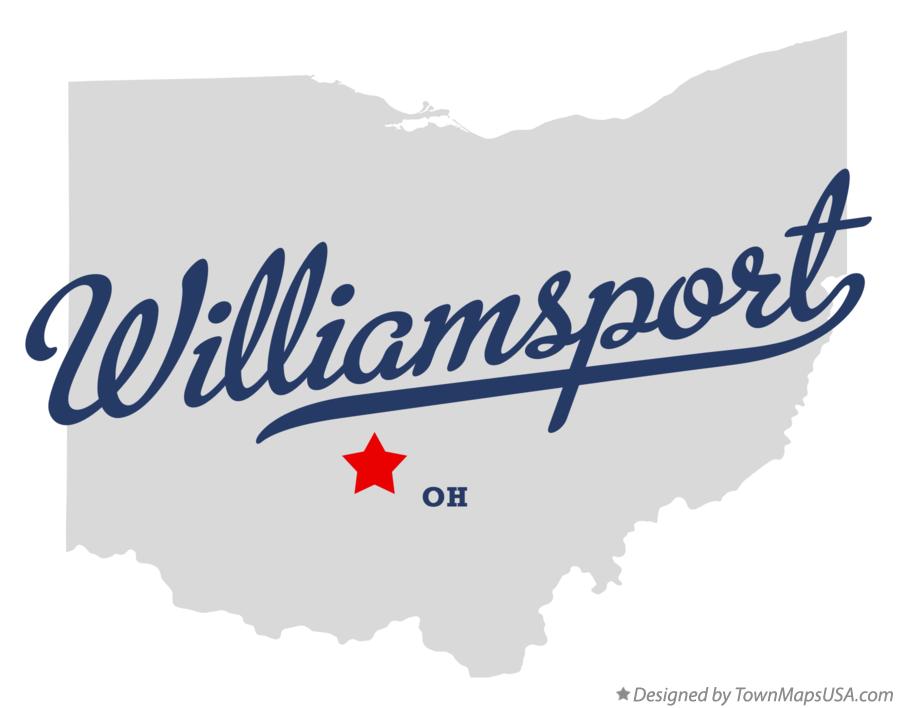 Map of Williamsport Ohio OH