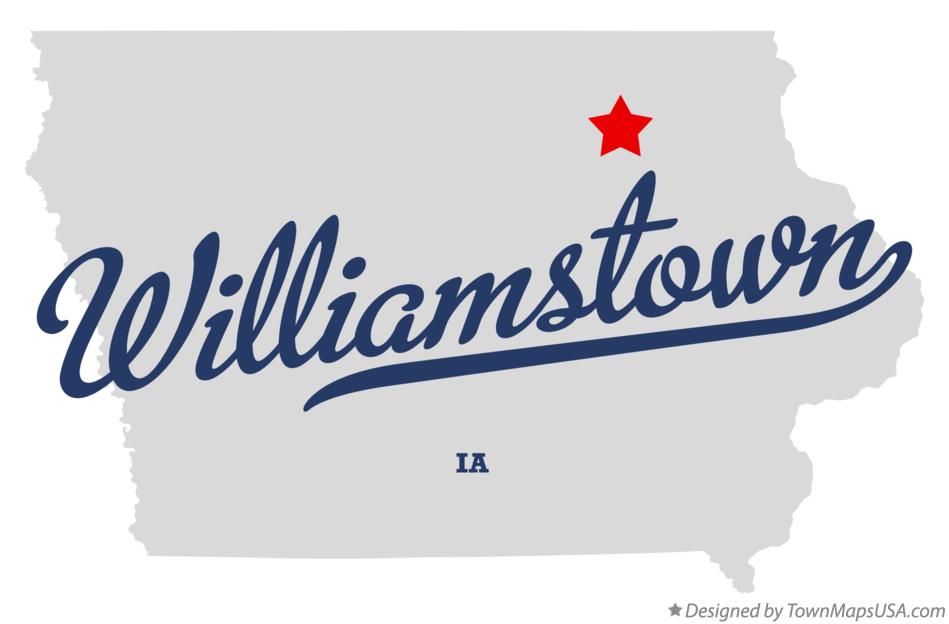 Map of Williamstown Iowa IA