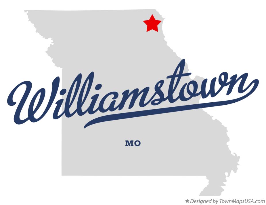 Map of Williamstown Missouri MO