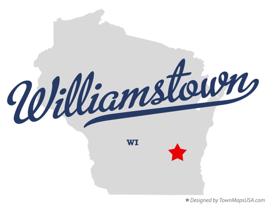 Map of Williamstown Wisconsin WI