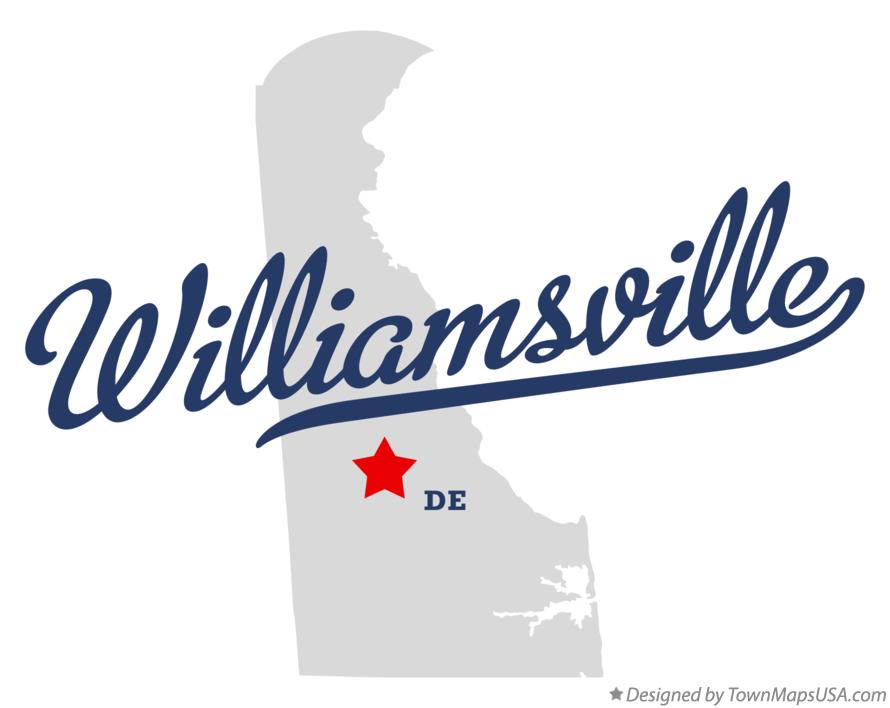 Map of Williamsville Delaware DE