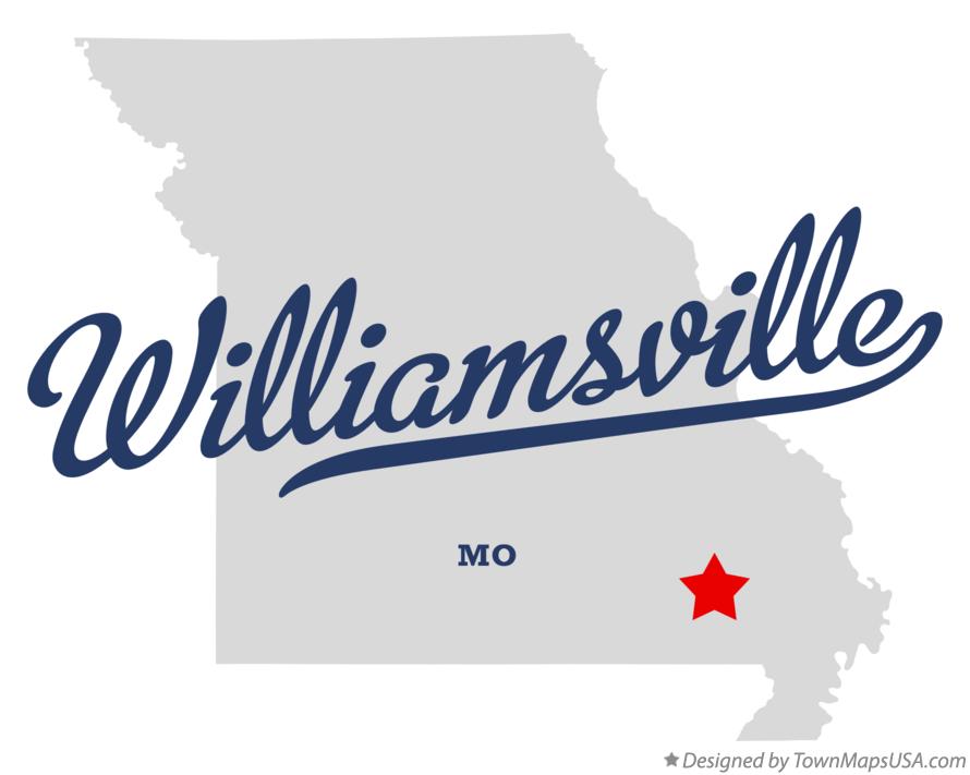 Map of Williamsville Missouri MO