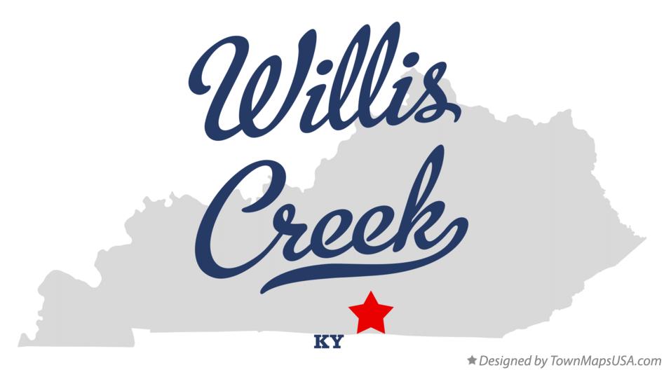 Map of Willis Creek Kentucky KY