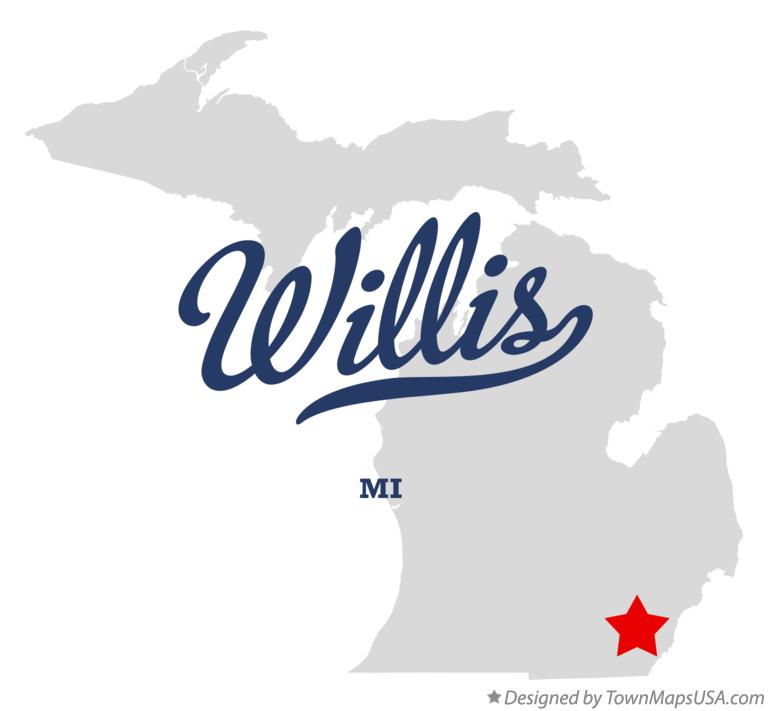 Map of Willis Michigan MI