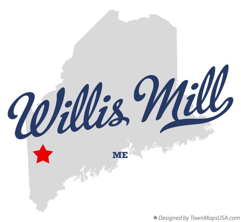 Map of Willis Mill Maine ME