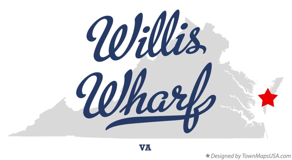 Map of Willis Wharf Virginia VA