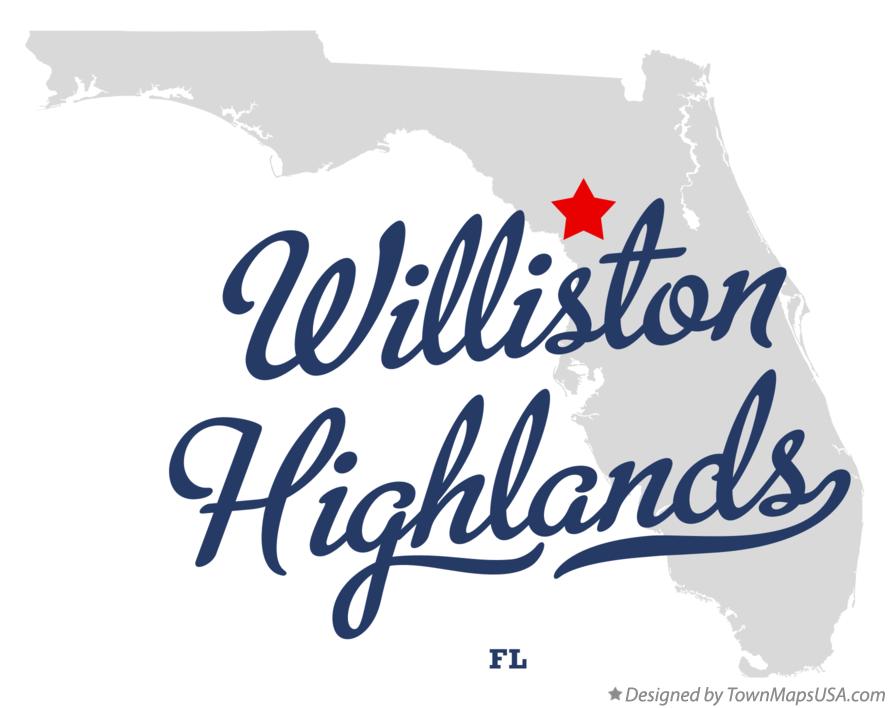 Map of Williston Highlands Florida FL