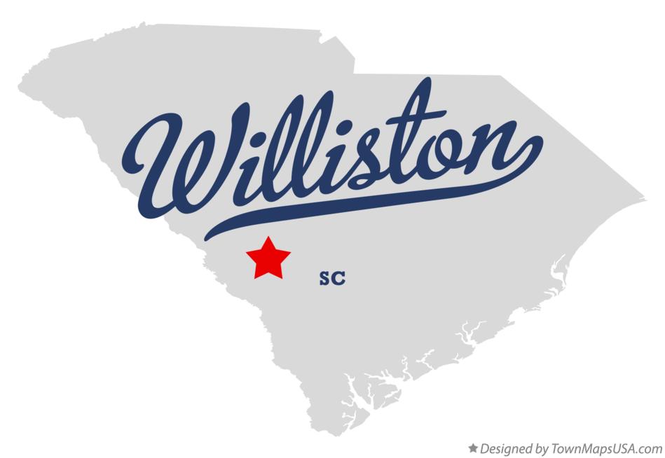 Map of Williston South Carolina SC