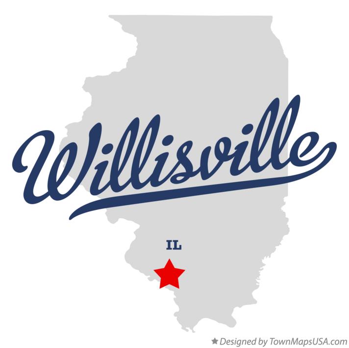 Map of Willisville Illinois IL