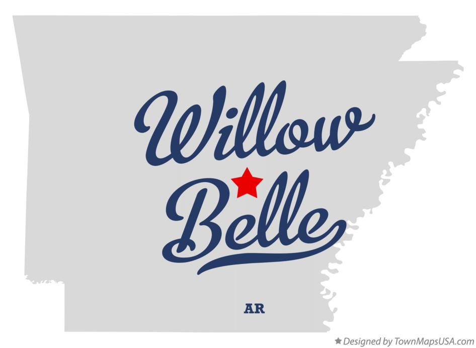 Map of Willow Belle Arkansas AR