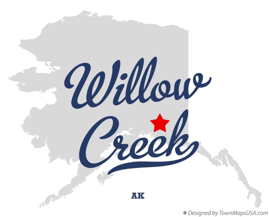 Map of Willow Creek Alaska AK