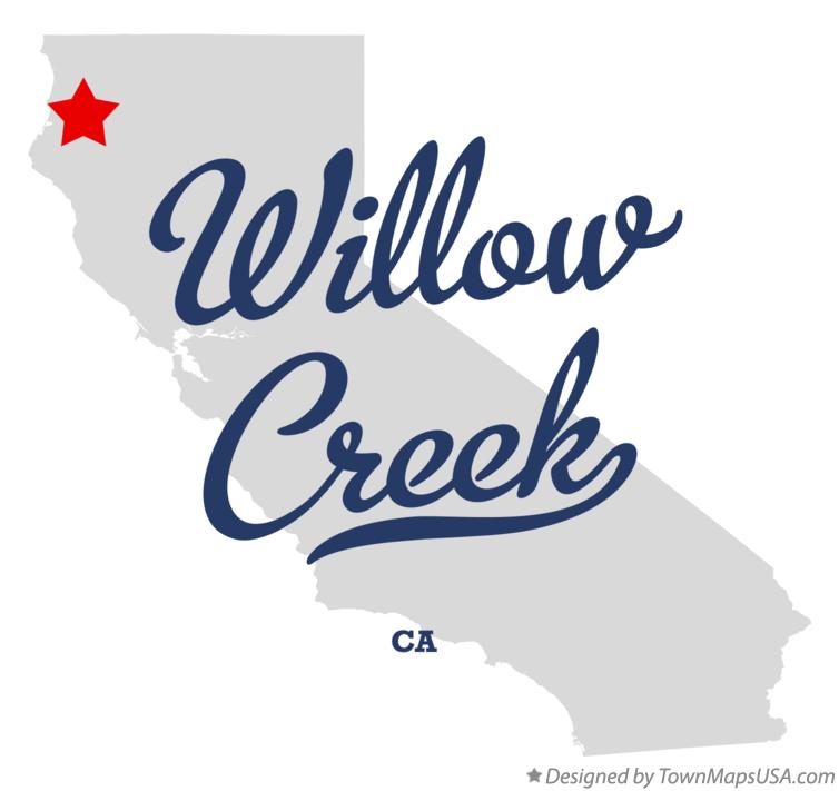 Map Of Willow Creek Ca California