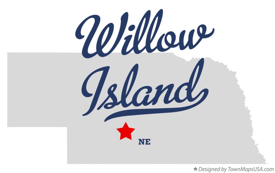 Map of Willow Island Nebraska NE
