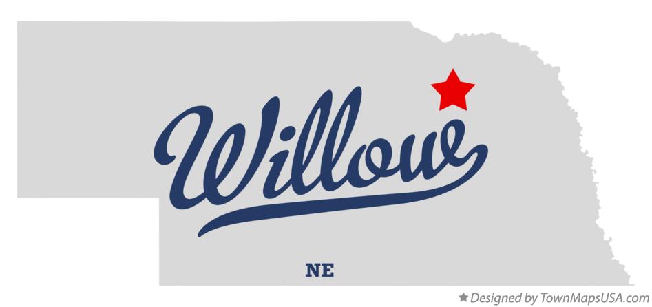 Map of Willow Nebraska NE