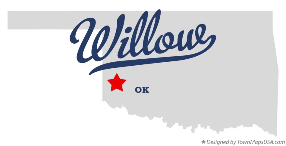Map of Willow Oklahoma OK