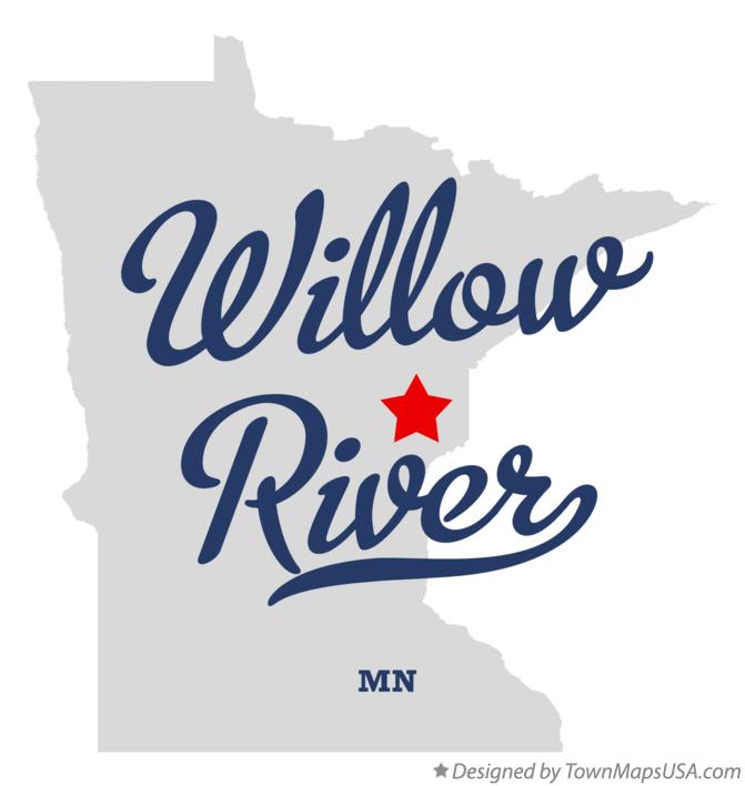 Map of Willow River Minnesota MN
