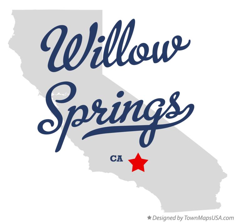 Map of Willow Springs California CA