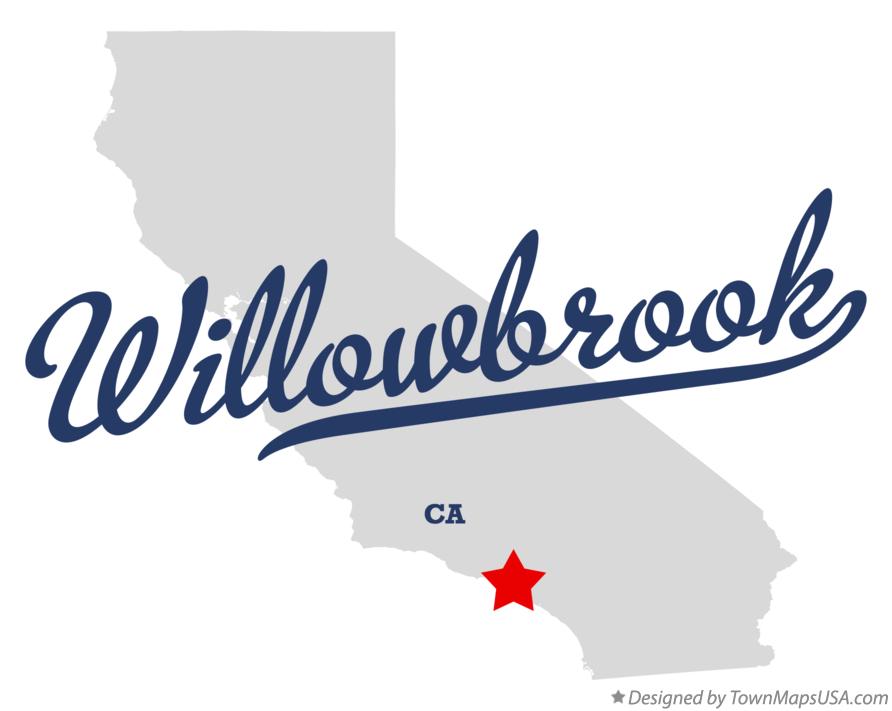 Map of Willowbrook California CA