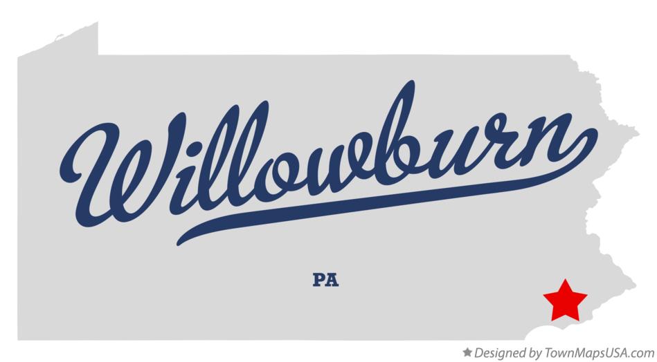 Map of Willowburn Pennsylvania PA