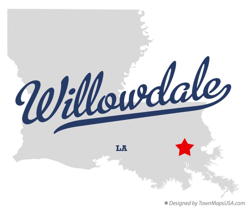 Map of Willowdale Louisiana LA