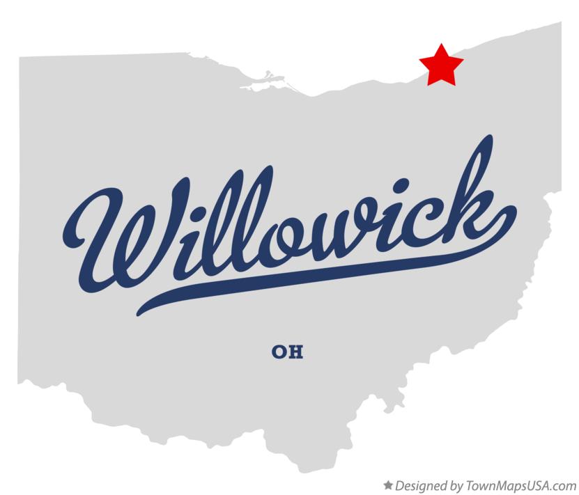 OHIO 1819 OH MAP White Oak Willowick Wilmington ITS BIG