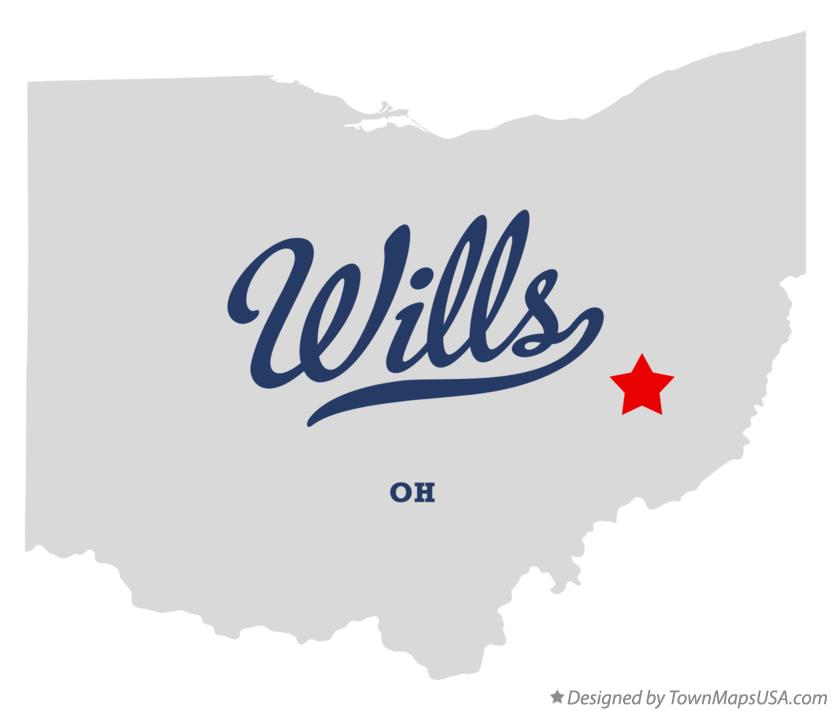 Map of Wills Ohio OH