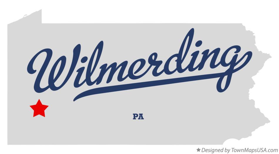 Map of Wilmerding Pennsylvania PA