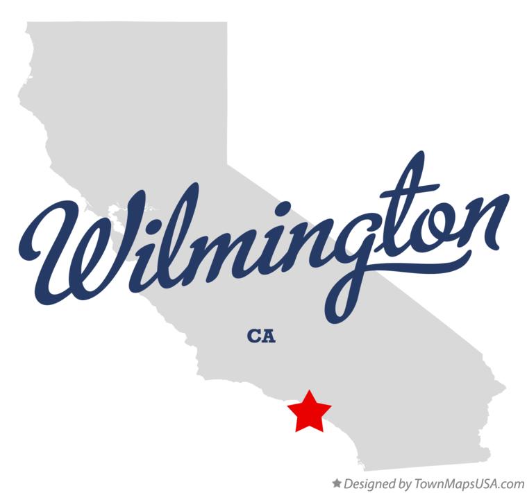 Map of Wilmington California CA