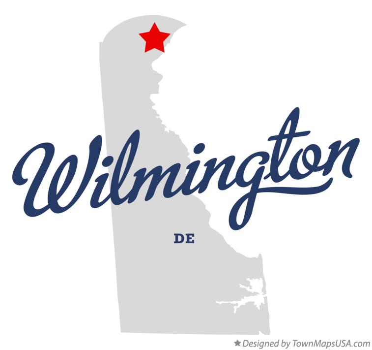 Map of Wilmington Delaware DE
