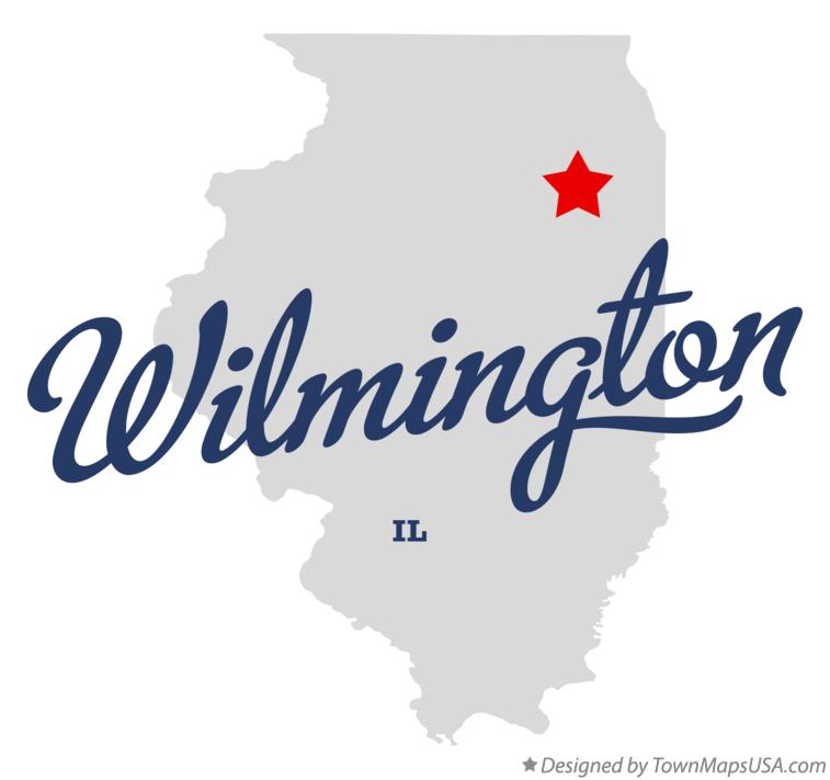 Map of Wilmington Illinois IL