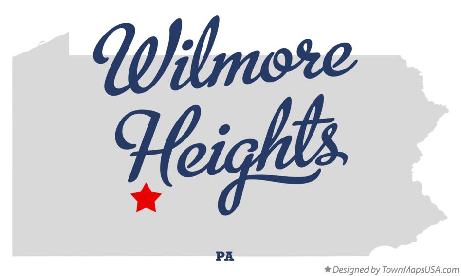 Map of Wilmore Heights Pennsylvania PA