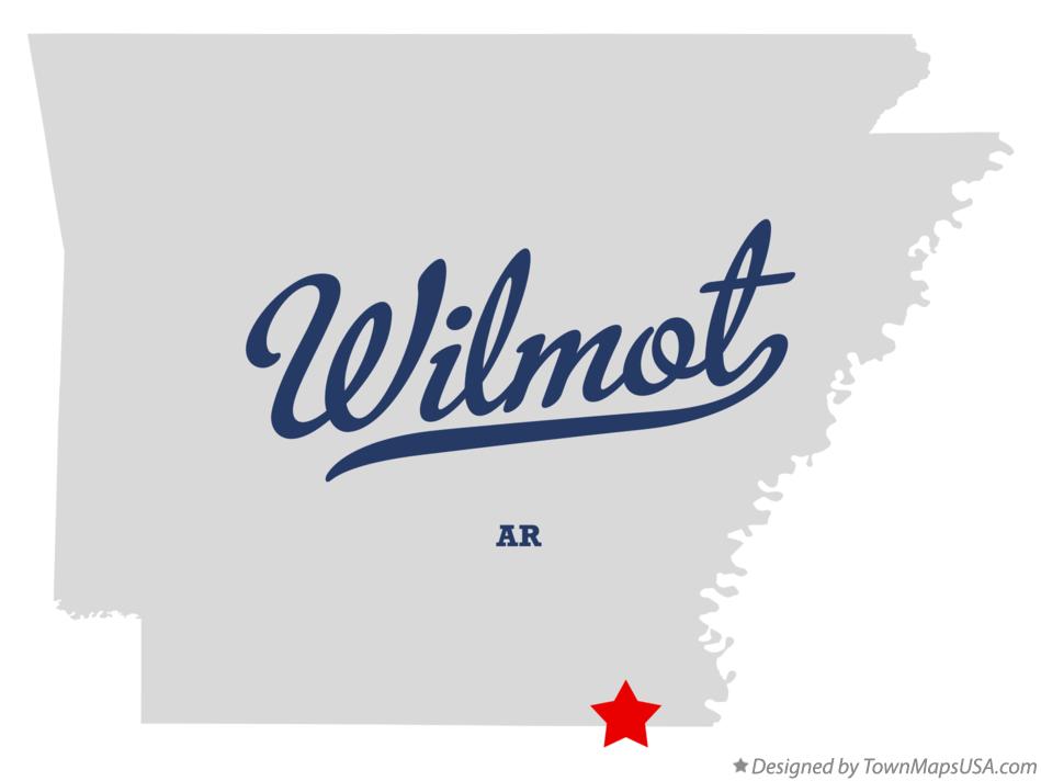 Map of Wilmot Arkansas AR