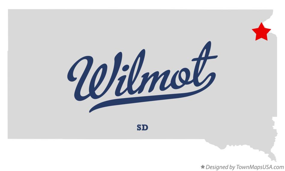 Map of Wilmot South Dakota SD