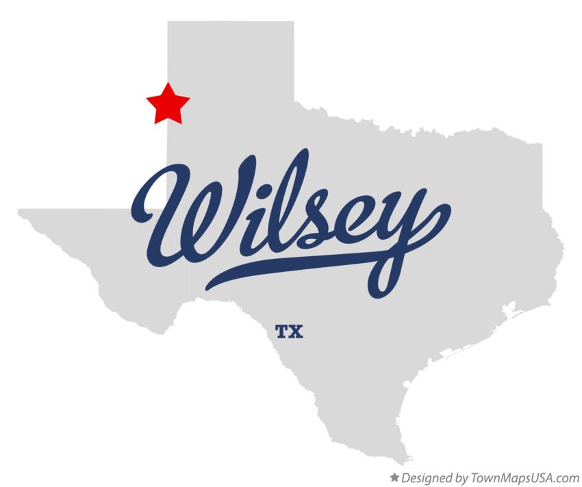 Map of Wilsey Texas TX