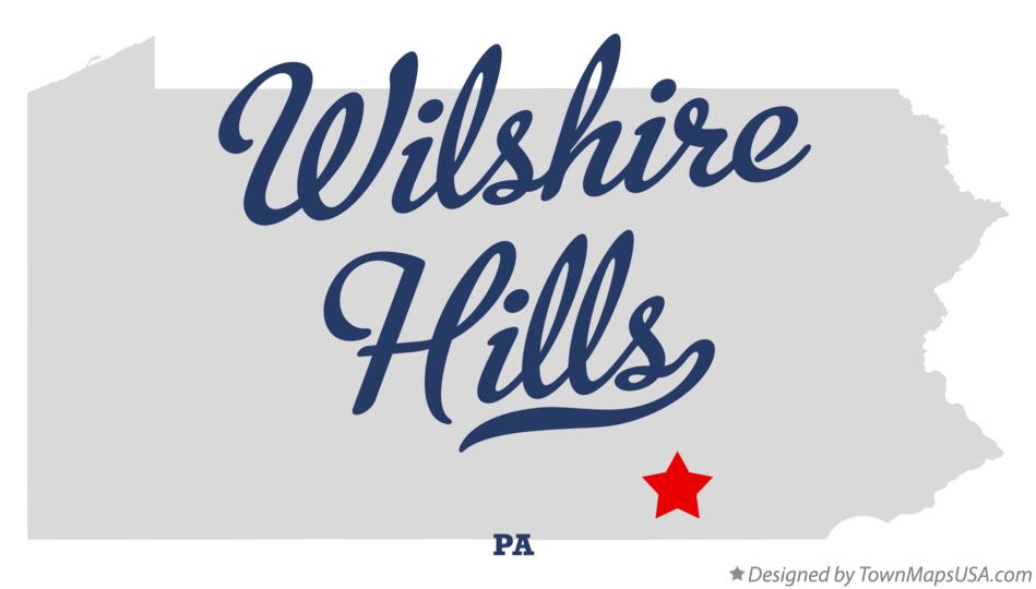 Map of Wilshire Hills Pennsylvania PA