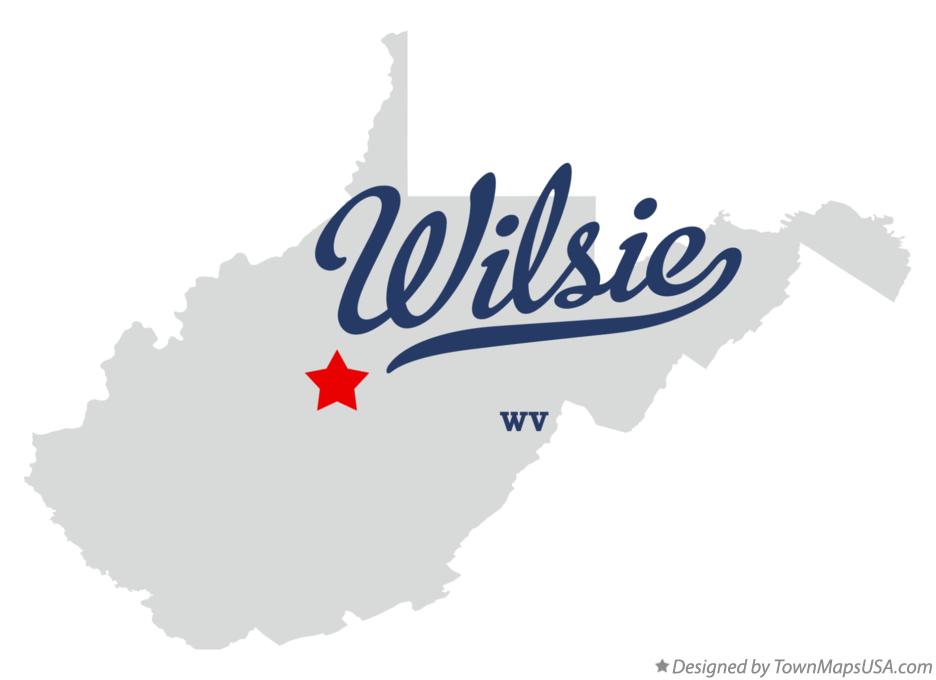 Map of Wilsie West Virginia WV