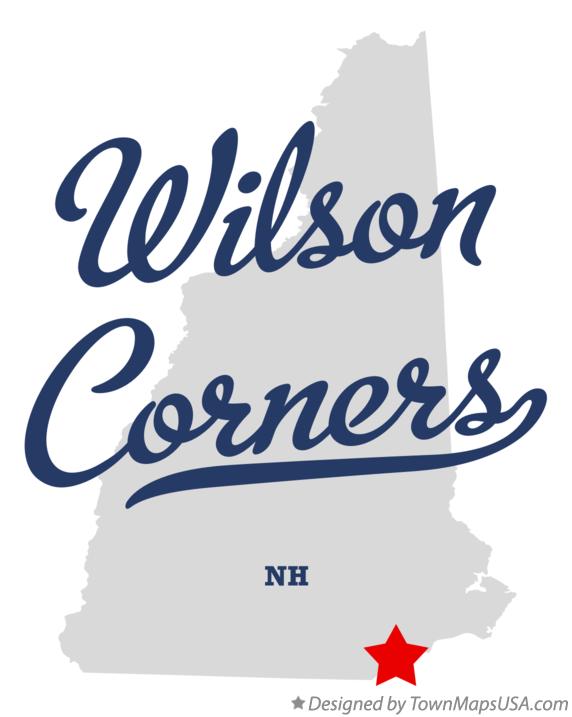 Map of Wilson Corners New Hampshire NH
