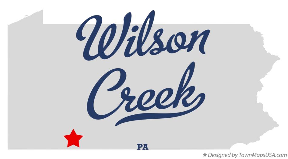 Map of Wilson Creek Pennsylvania PA