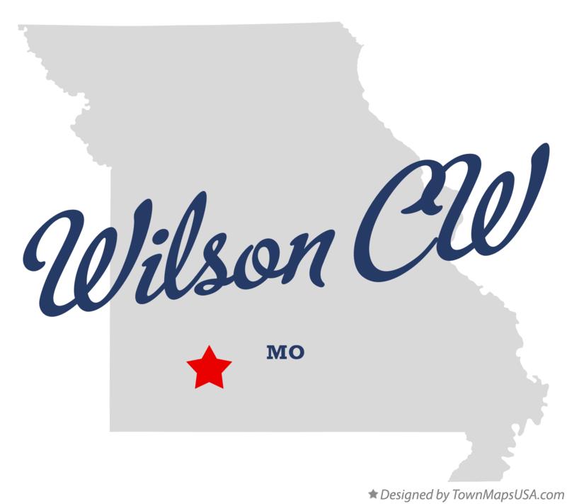 Map of Wilson CW Missouri MO
