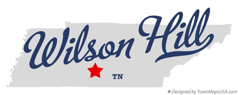 Map of Wilson Hill Tennessee TN
