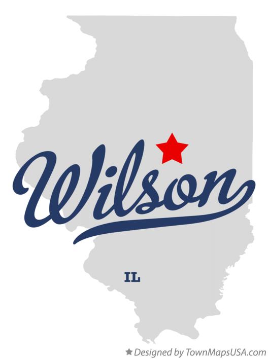 Map of Wilson Illinois IL