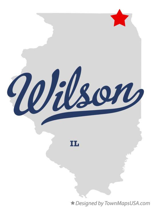 Map of Wilson Illinois IL