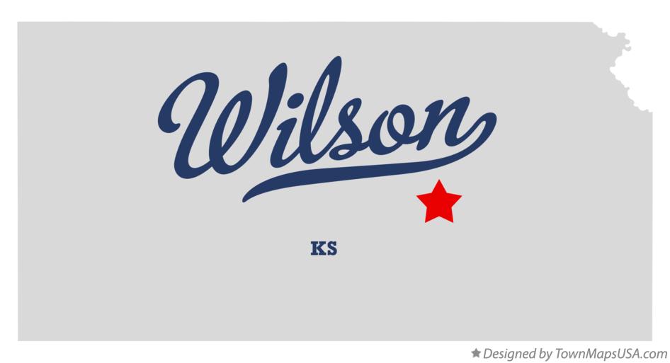 Map of Wilson Kansas KS