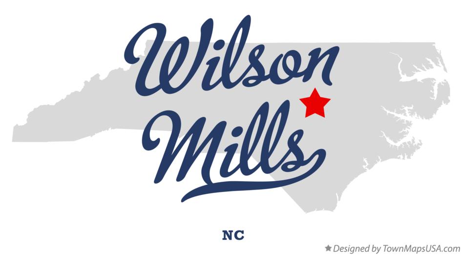 Map of Wilson Mills North Carolina NC