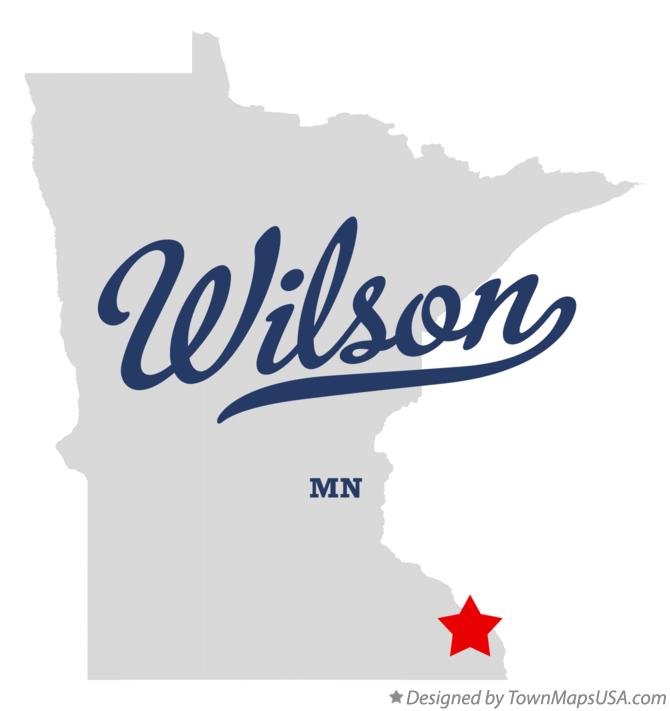 Map of Wilson Minnesota MN