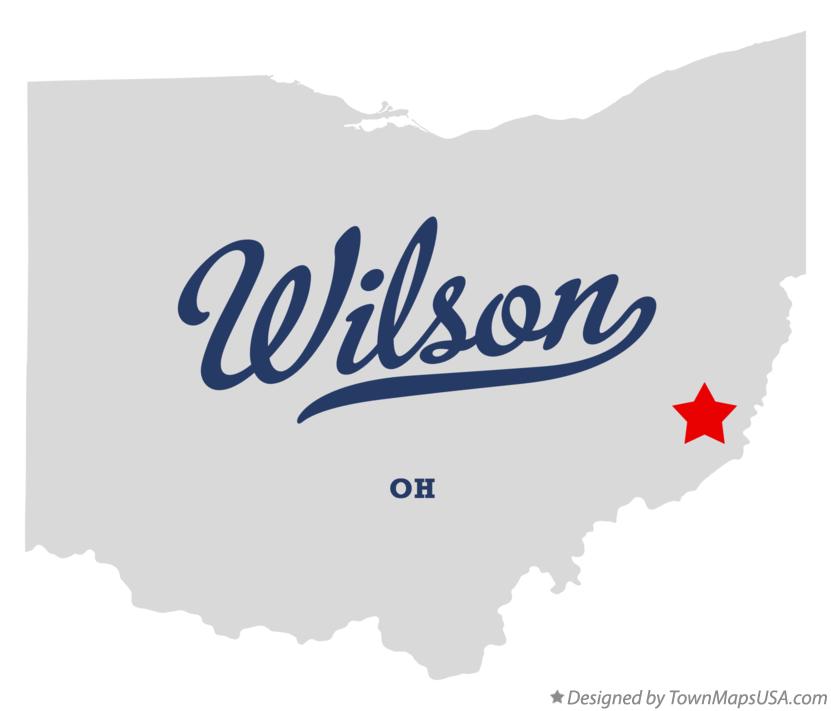 Map of Wilson Ohio OH