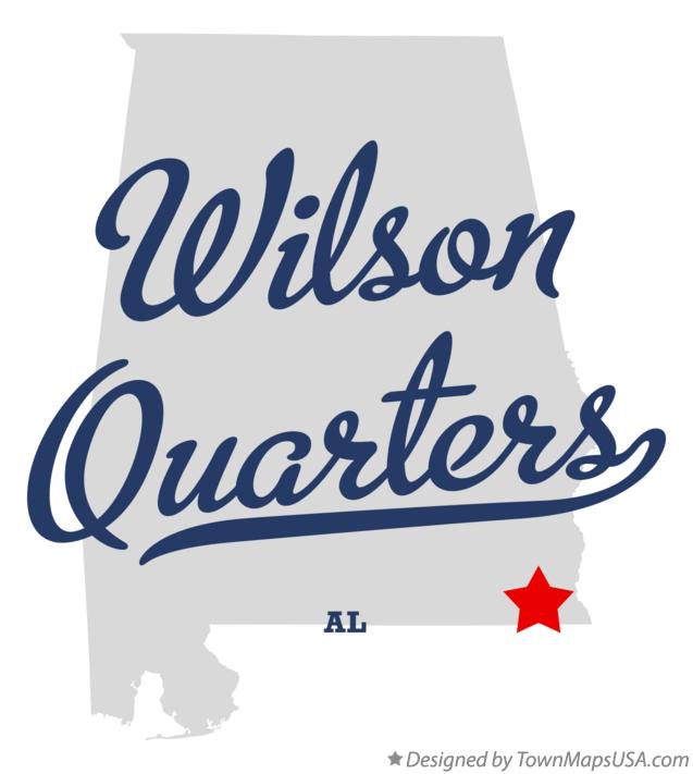 Map of Wilson Quarters Alabama AL