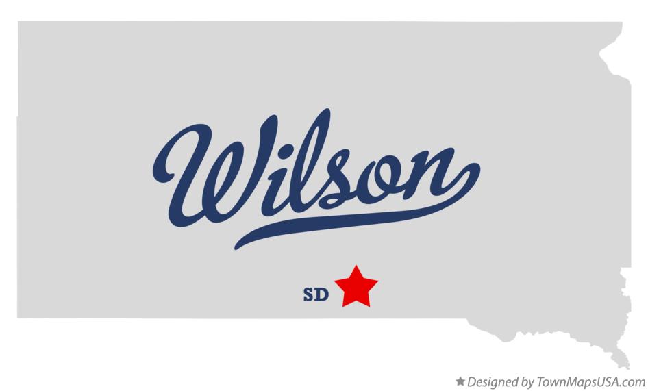 Map of Wilson South Dakota SD