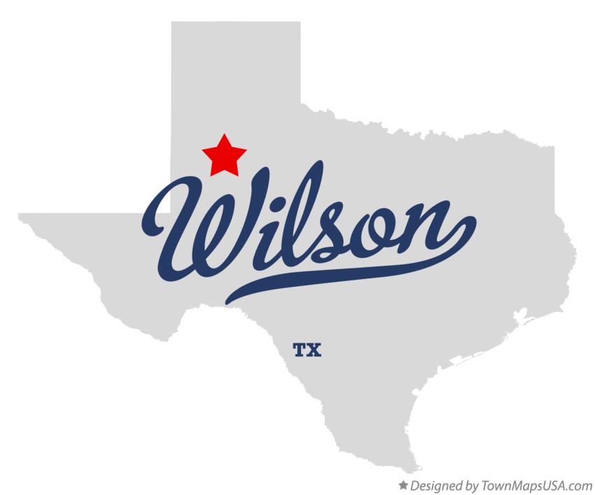 Map of Wilson Texas TX