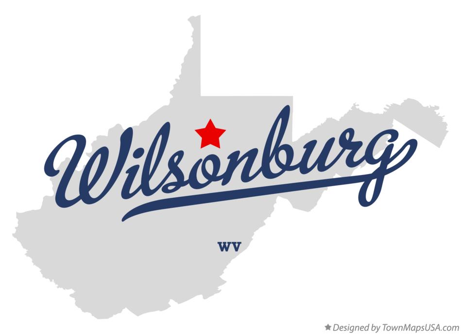 Map of Wilsonburg West Virginia WV